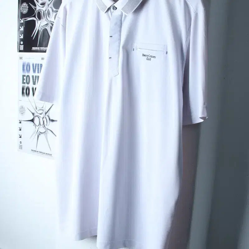 [BUNJANG] Henry Cotton Short Sleeve Polo Shirt (2XL-3XL) / (2XL-3XL) 헨리코튼 반팔 카라 티셔츠 빅사이즈 기능성-183E9