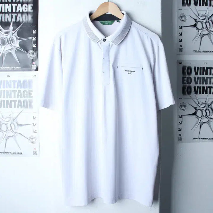 [BUNJANG] Henry Cotton Short Sleeve Polo Shirt (2XL-3XL) / (2XL-3XL) 헨리코튼 반팔 카라 티셔츠 빅사이즈 기능성-183E9