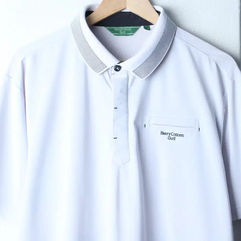 [BUNJANG] Henry Cotton Short Sleeve Polo Shirt (2XL-3XL) / (2XL-3XL) 헨리코튼 반팔 카라 티셔츠 빅사이즈 기능성-183E9