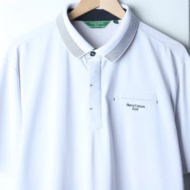 [BUNJANG] Henry Cotton Short Sleeve Polo Shirt (2XL-3XL) / (2XL-3XL) 헨리코튼 반팔 카라 티셔츠 빅사이즈 기능성-183E9
