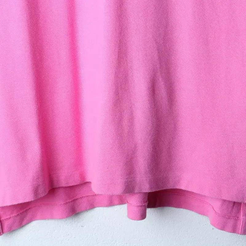 [BUNJANG] Polo Ralph Lauren Pink Big Size Polo Shirt / (L-2XL) 폴로 랄프로렌 반팔 카라 티셔츠 빅사이즈 핑크-183EA