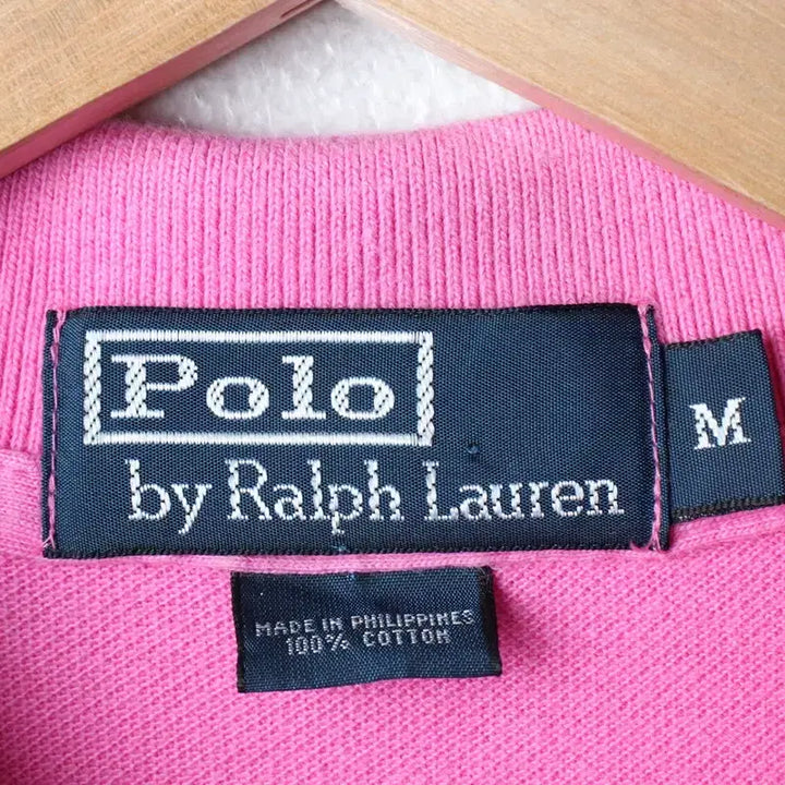 [BUNJANG] Polo Ralph Lauren Pink Big Size Polo Shirt / (L-2XL) 폴로 랄프로렌 반팔 카라 티셔츠 빅사이즈 핑크-183EA