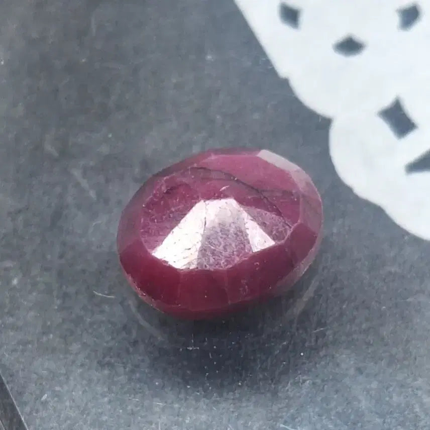 [BUNJANG] Natural Ruby Oval Cabochon Gemstone / 붉은매력의 열정, 용기파워 천연 루비 oval컷팅캐보션
