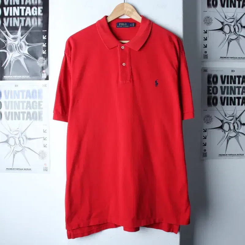 [BUNJANG] Polo Ralph Lauren Polo Shirt (XL-2XL) / (XL-2XL) 폴로 랄프로렌 반팔 카라 티셔츠 빅사이즈-183EB