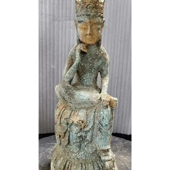 [SOLD OUT] 청동 미륵 반가사유상 불상 골동품 출토품 수집품 미술품 불교 반가상