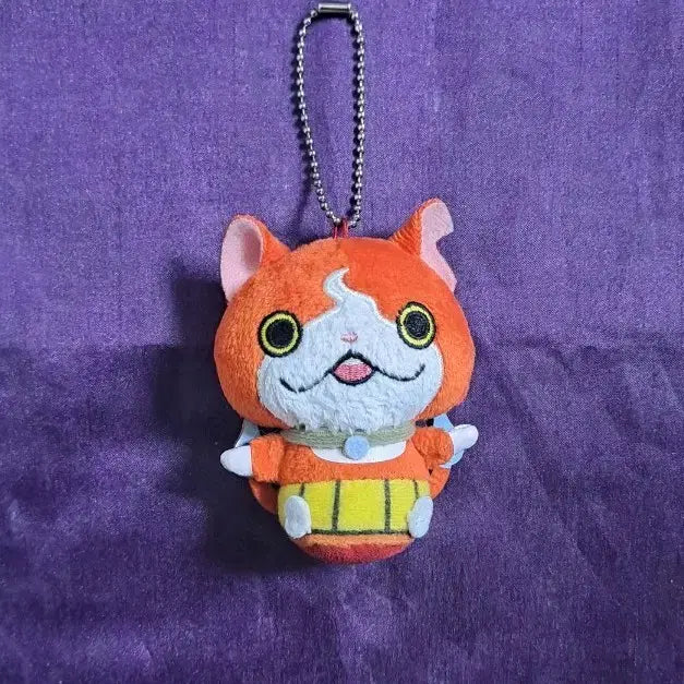 [BUNJANG] Yo-kai Watch Jibanyan Plush Keyring / 요괴워치 지바냥 핸드폰닦이 핸드폰고리 인형 키링