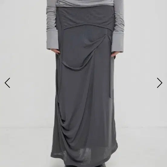 [BUNJANG] Flare Up Asymmetrical Draped Long Skirt / 플레어업 Asymmetrical Draped Long Skirt (FL-