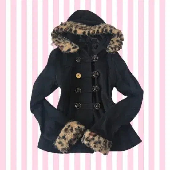 [BUNJANG] Gyal Leopard Napoleon Jacket Coat / 갸루 호피 레오파드 나폴레옹 자켓 코트