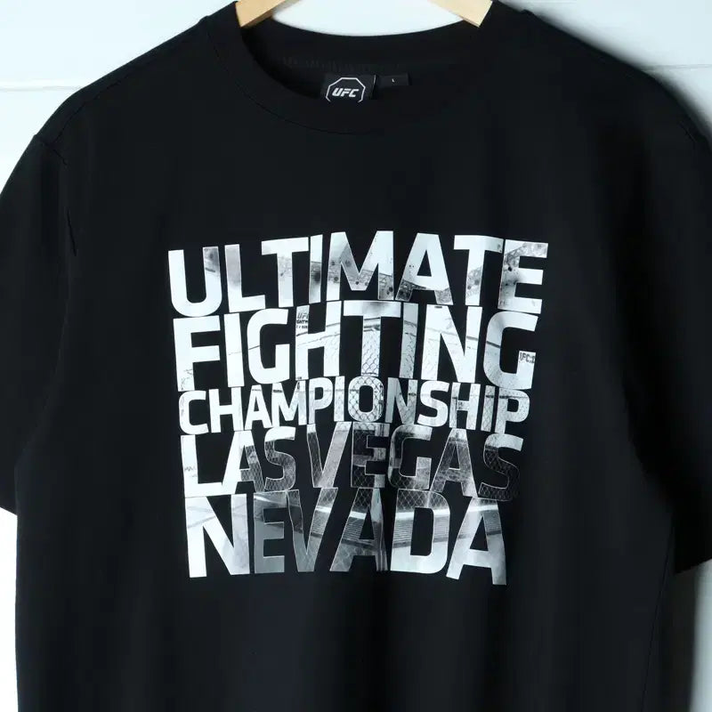 [BUNJANG] UFC Black T-shirt / (L-XL) 유에프씨 반팔 티셔츠 블랙 스트릿 아메카지-183A1