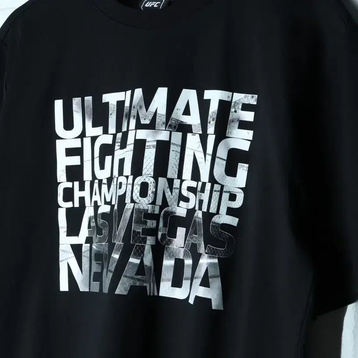 [BUNJANG] UFC Black T-shirt / (L-XL) 유에프씨 반팔 티셔츠 블랙 스트릿 아메카지-183A1