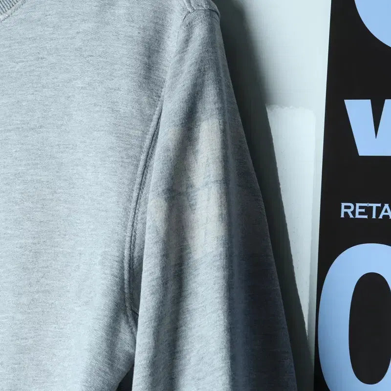 [BUNJANG] Stussy Crewneck Gray T-shirt / (M-L) 스투시 맨투맨 티셔츠 그레이 올드스쿨 스트릿-183A3