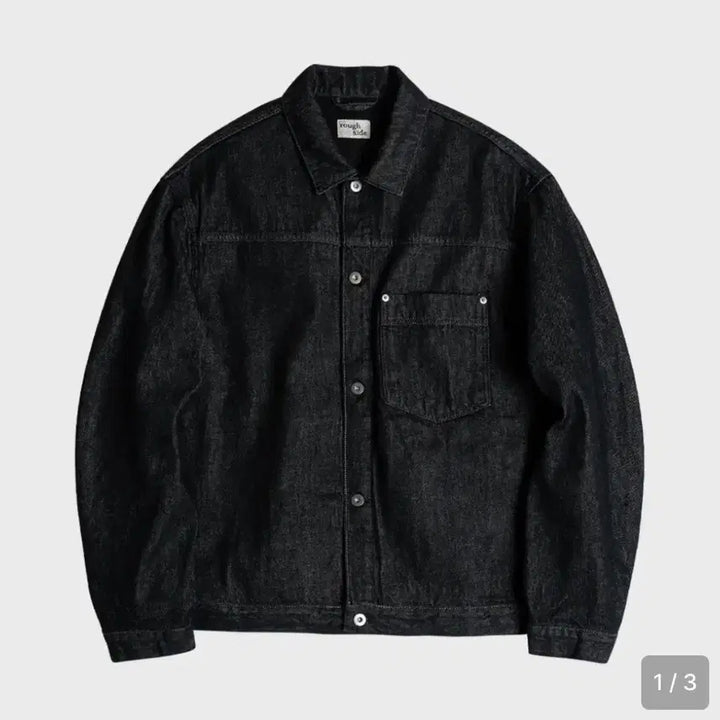 [BUNJANG] Luffside Drape Denim Jacket Black 1 Size / [러프사이드] 드레이프 데님 자켓 블렉 1 size