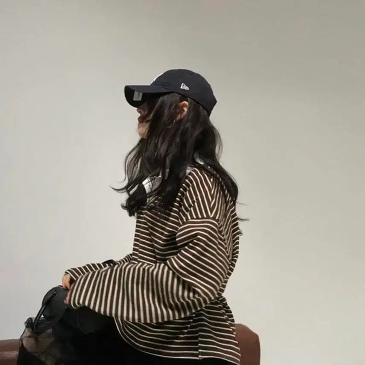 [BUNJANG] Markedly More Than Yesterday Striped Collar T-shirt / 마크들리 모어댄예스터데이 단카라카라티