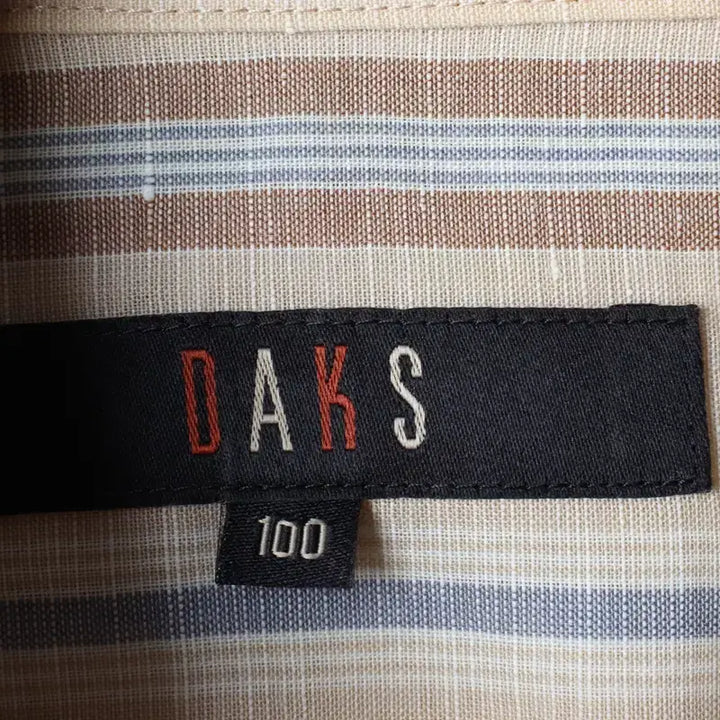 [BUNJANG] Daks Striped Short Sleeve Polo Shirt / (L-XL) 닥스 반팔 카라 티셔츠 셔츠 남방 스트라이프-183A8