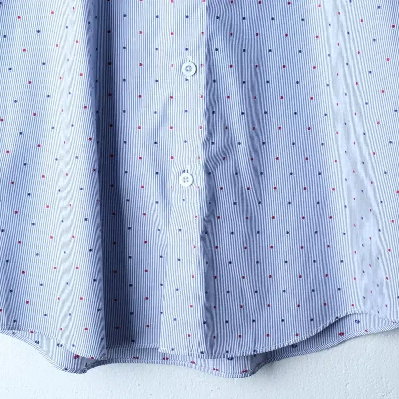 [BUNJANG] Jill Stuart Striped Short Sleeve Shirt / (M-L) 질스튜어트 반팔 카라 티셔츠 셔츠 남방 스트라이프-183AA