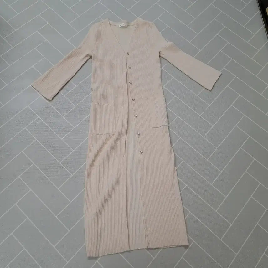 [BUNJANG] It MICHAA Ribbed Knit Long Dress Ivory / 잇미샤 리브 니트 롱 원피스 아이보리 82