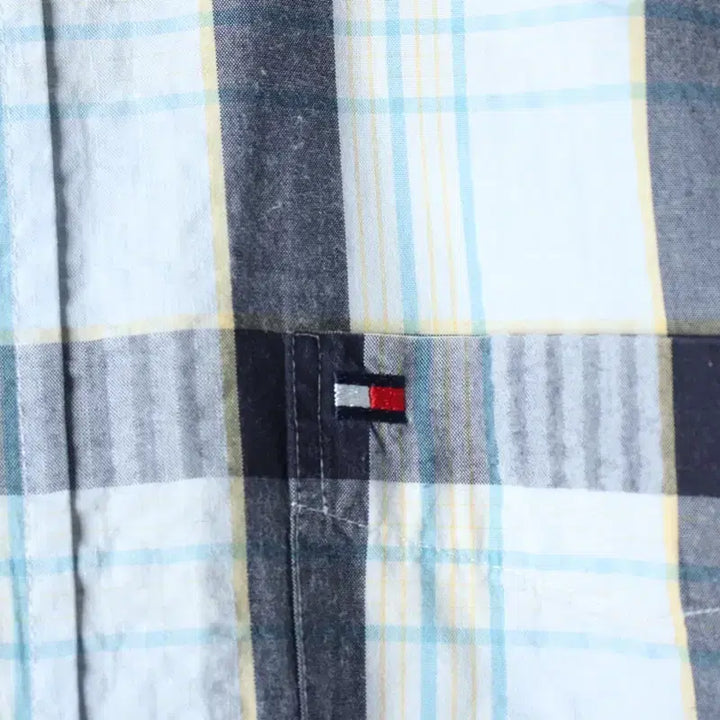[BUNJANG] Tommy Hilfiger Checkered Polo Shirt / (S-L) 타미힐피거 반팔 카라 티셔츠 셔츠 남방 체크-183B0