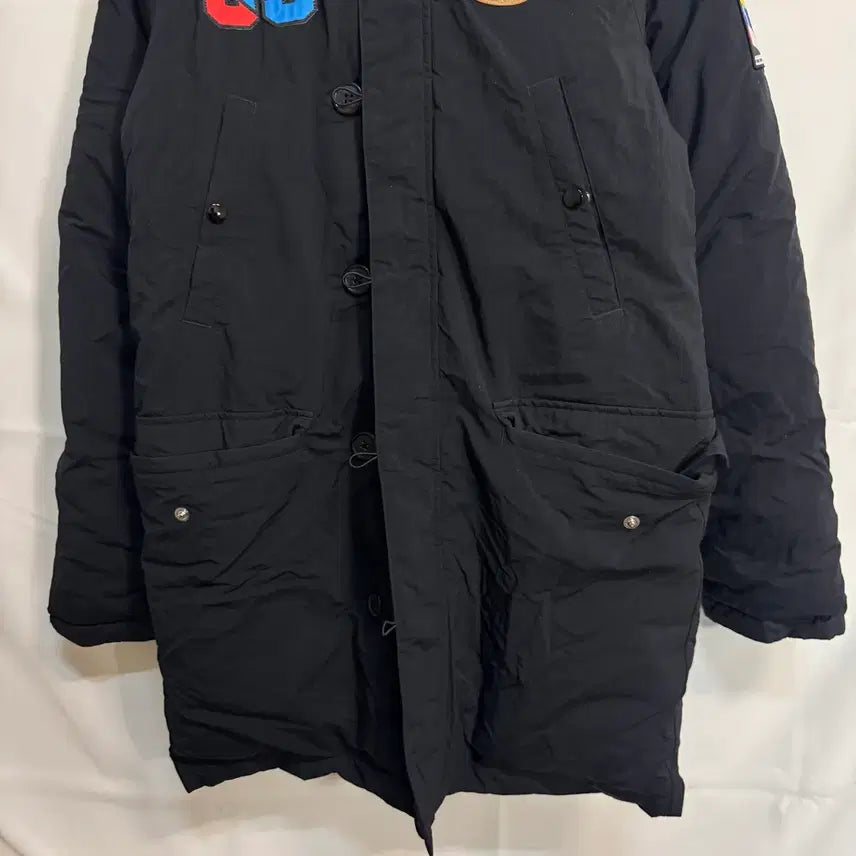 [BUNJANG] Adidas Hooded Long Padded Jacket / 아디다스 야상 후드 롱패딩 자켓
