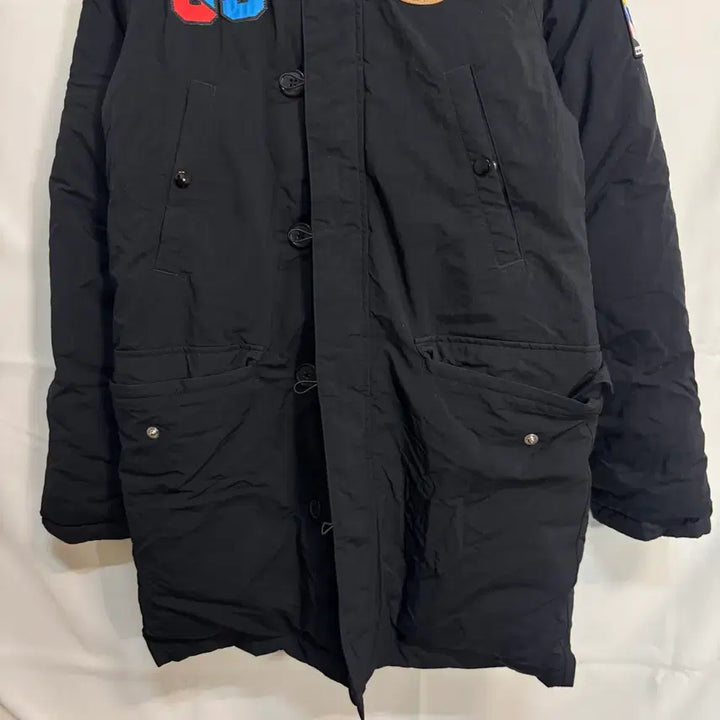 [BUNJANG] Adidas Hooded Long Padded Jacket / 아디다스 야상 후드 롱패딩 자켓