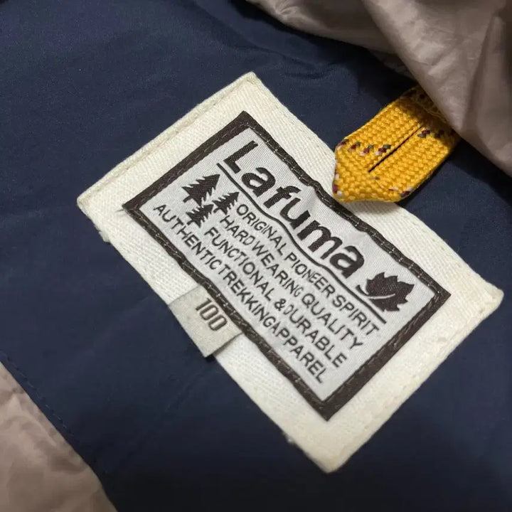 [BUNJANG] Lafuma Goose Down Hooded Long Padded Jumper [Navy] L/100 / 라푸마 구스다운 후드 롱패딩 점퍼 [네이비] L/100