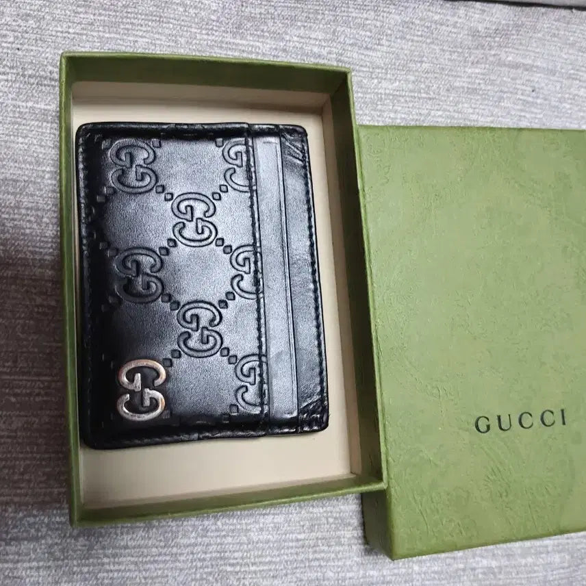 [BUNJANG] Gucci GG Card Wallet Black / 구찌 GG 카드지갑 블랙