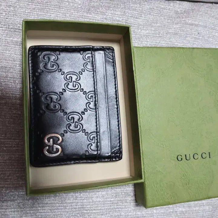 [BUNJANG] Gucci GG Card Wallet Black / 구찌 GG 카드지갑 블랙