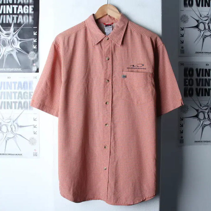 [BUNJANG] The North Face Polo Shirt / (M-L) 노스페이스 반팔 카라 티셔츠 셔츠 남방 수선 체크-183B7