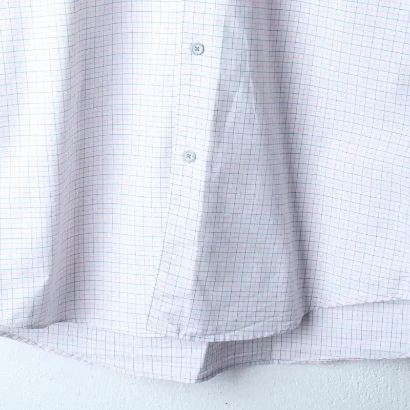 [BUNJANG] Louis Quatorze Checkered Short Sleeve Polo Shirt / (L-XL) 루이가또즈 반팔 카라 티셔츠 셔츠 남방 체크-183B8
