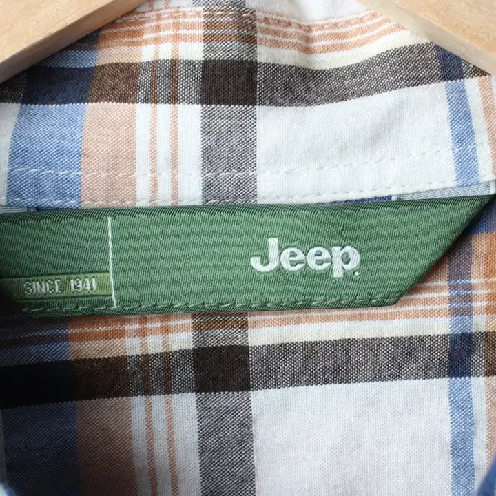 [BUNJANG] Jeep Checkered Short Sleeve Shirt / (L-XL) 지프 반팔 카라 티셔츠 셔츠 남방 체크 아메카지-183BF