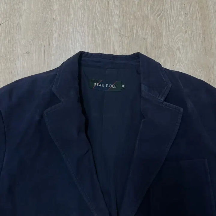 [BUNJANG] Beanpole Embroidered Logo Corduroy Blazer Jacket (Navy) M / 빈폴 자수 로고 코듀로이 블레이저 자켓 [네이비] M/95