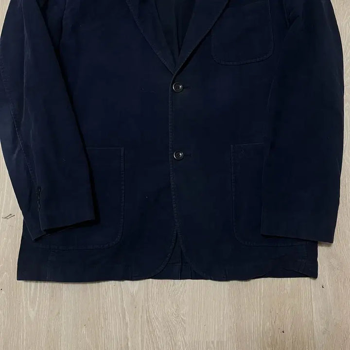 [BUNJANG] Beanpole Embroidered Logo Corduroy Blazer Jacket (Navy) M / 빈폴 자수 로고 코듀로이 블레이저 자켓 [네이비] M/95