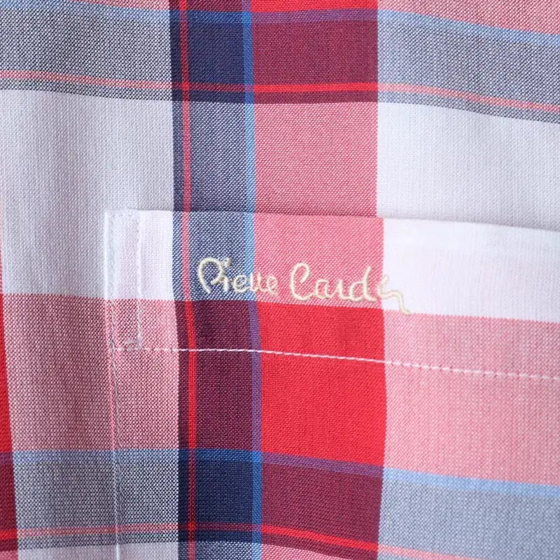 [BUNJANG] Pierre Cardin Checkered Short-Sleeve Polo Shirt / (L-XL) 피에르가르뎅 반팔 카라 티셔츠 셔츠 남방 체크-183C0