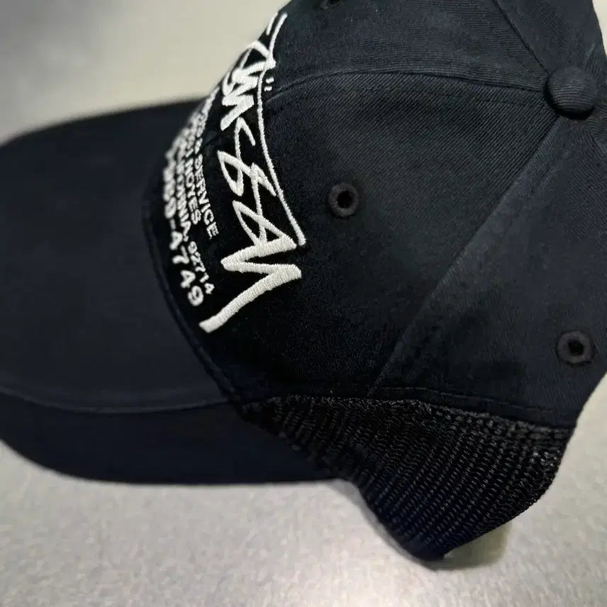 [SOLD OUT] 스투시 파츠 앤 서비스 메쉬 캡 블랙