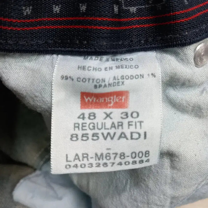 [BUNJANG] Wrangler Mexico Straight Fit Jeans / 42~Wrangler Mexico 밴딩 스판 일자진 진청 42-02