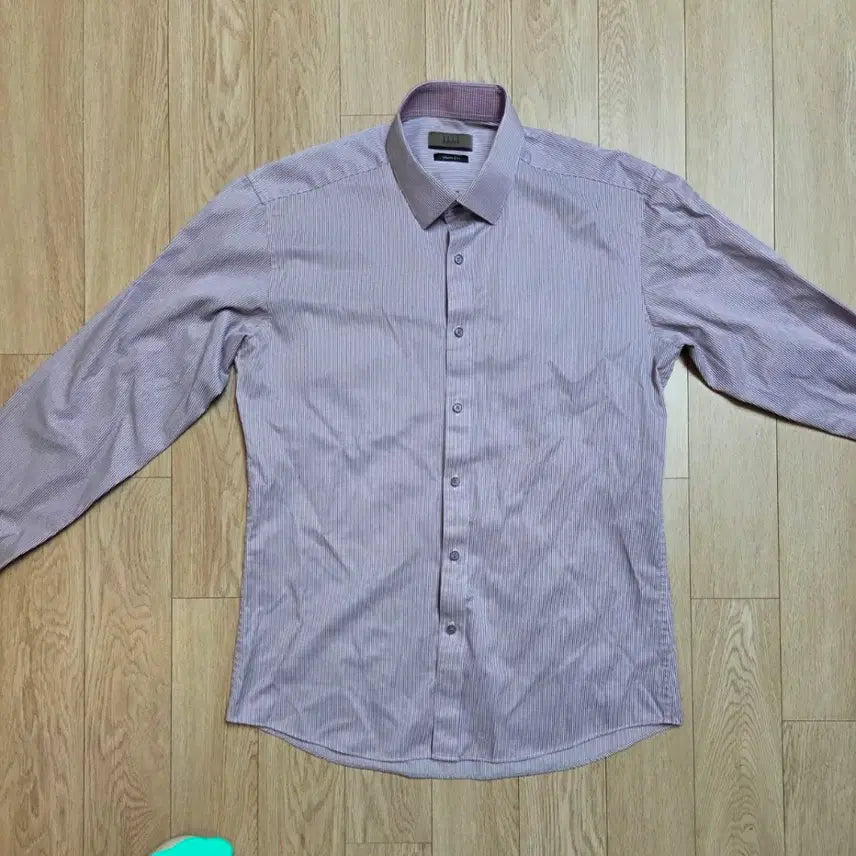 [BUNJANG] ELLE Long Sleeve Spring Summer Shirt / 미사용 엘르 ELLE 긴팔 봄여름 와이셔츠 100사이즈 (줄자사진 참고