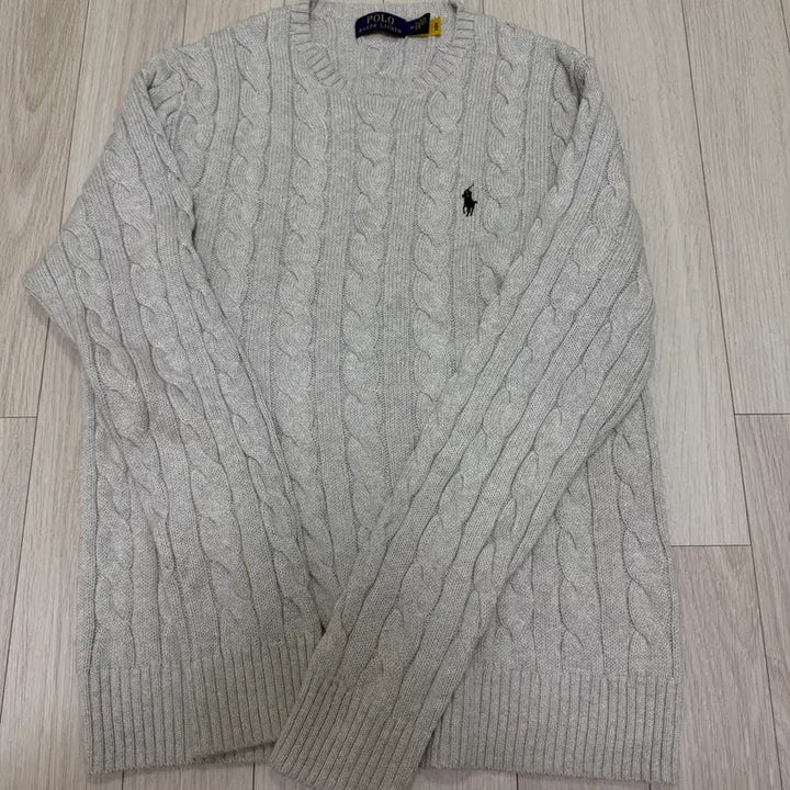 [SOLD OUT] 폴로 랄프로렌 케이블 니트 스웨터 그레이(m)