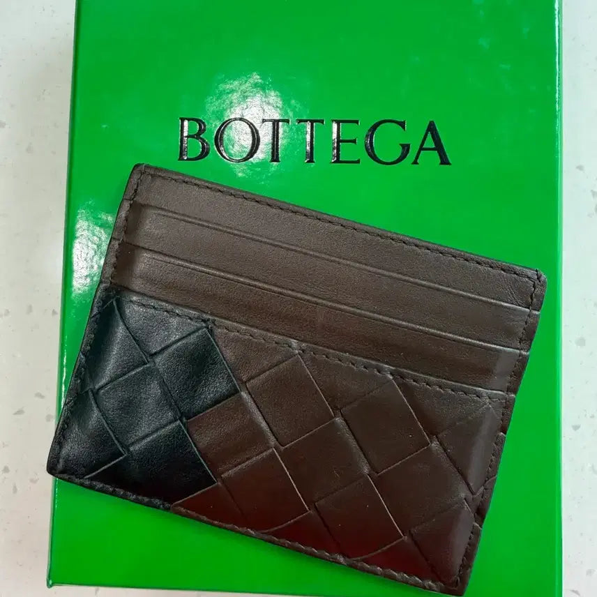 [BUNJANG] Bottega Veneta Card Wallet Brown/Black / 보테가베네타 카드지갑 브라운/블랙