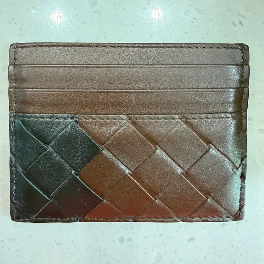 [BUNJANG] Bottega Veneta Card Wallet Brown/Black / 보테가베네타 카드지갑 브라운/블랙