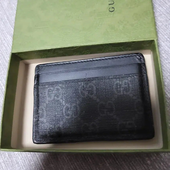 [BUNJANG] Gucci Kingsnake Card Wallet Black GG Supreme / 구찌 킹스네이크 카드지갑 블랙 GG 수프림