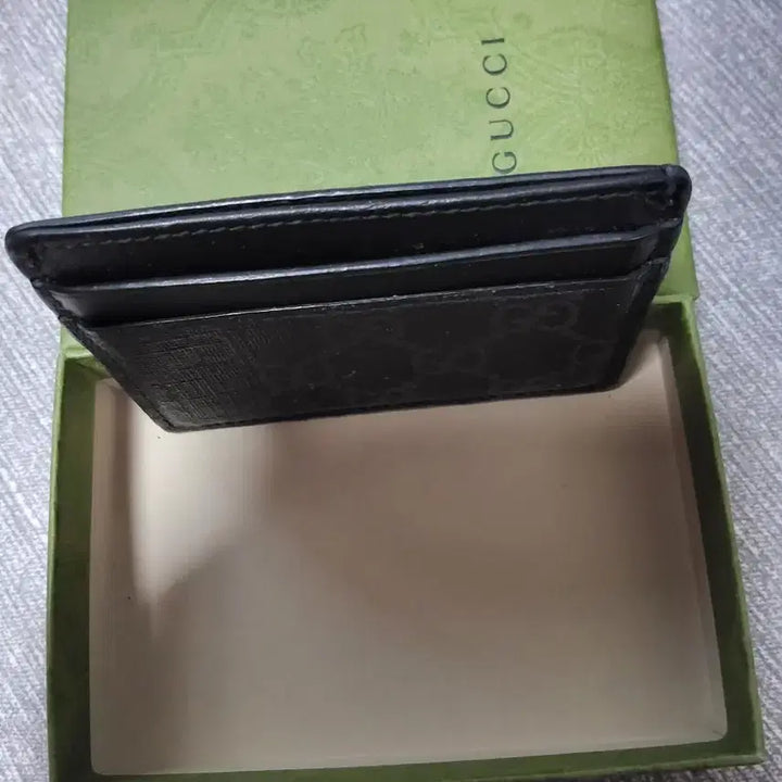 [BUNJANG] Gucci Kingsnake Card Wallet Black GG Supreme / 구찌 킹스네이크 카드지갑 블랙 GG 수프림