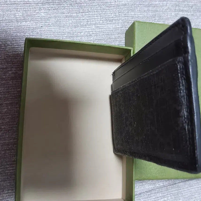 [BUNJANG] Gucci Kingsnake Card Wallet Black GG Supreme / 구찌 킹스네이크 카드지갑 블랙 GG 수프림