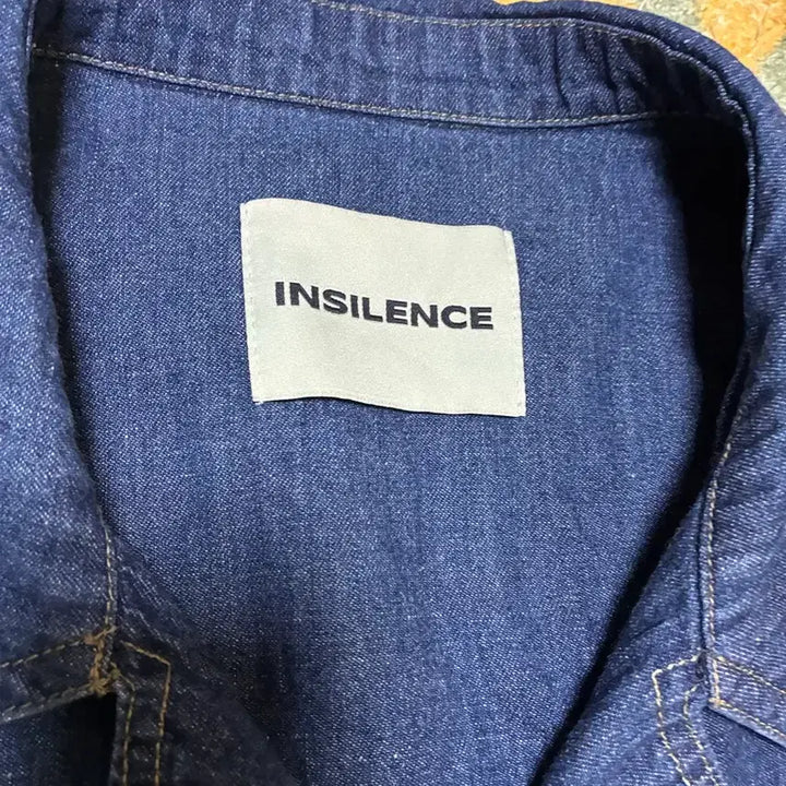 [BUNJANG] In Silence Cut-off Denim Shirt / L(105) 인사일런스 컷오프 반팔 데님 셔츠