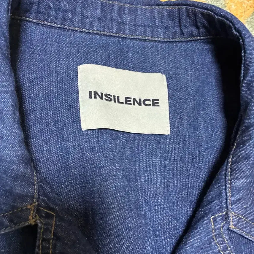 [BUNJANG] In Silence Cut-off Denim Shirt / L(105) 인사일런스 컷오프 반팔 데님 셔츠