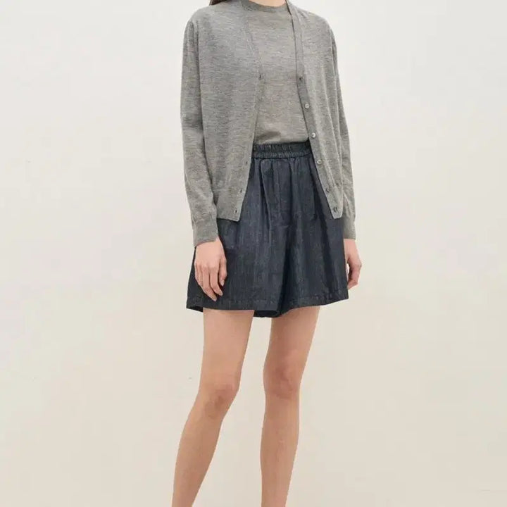 [SOLD OUT] 한섬 더캐시미어 린넨블렌드 밴딩 쇼츠