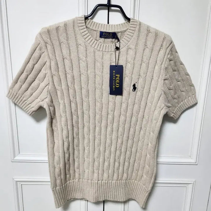 [SOLD OUT] [95]폴로랄프로렌 여성 케이블 반팔 니트