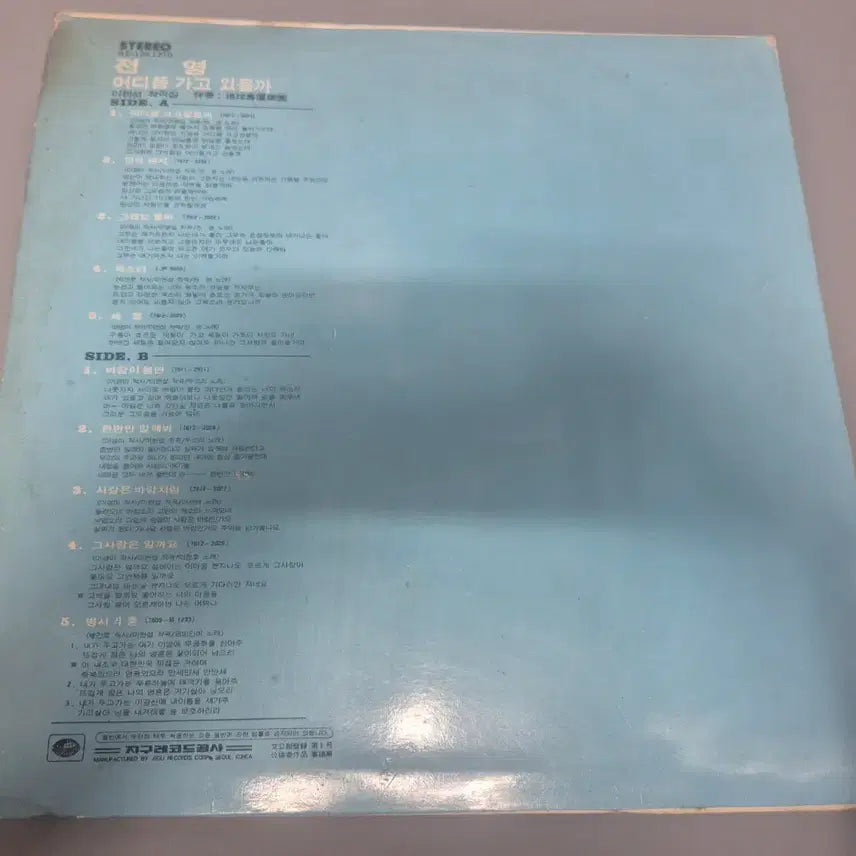 [BUNJANG] Jeon Young LP Record / 전영 LP판