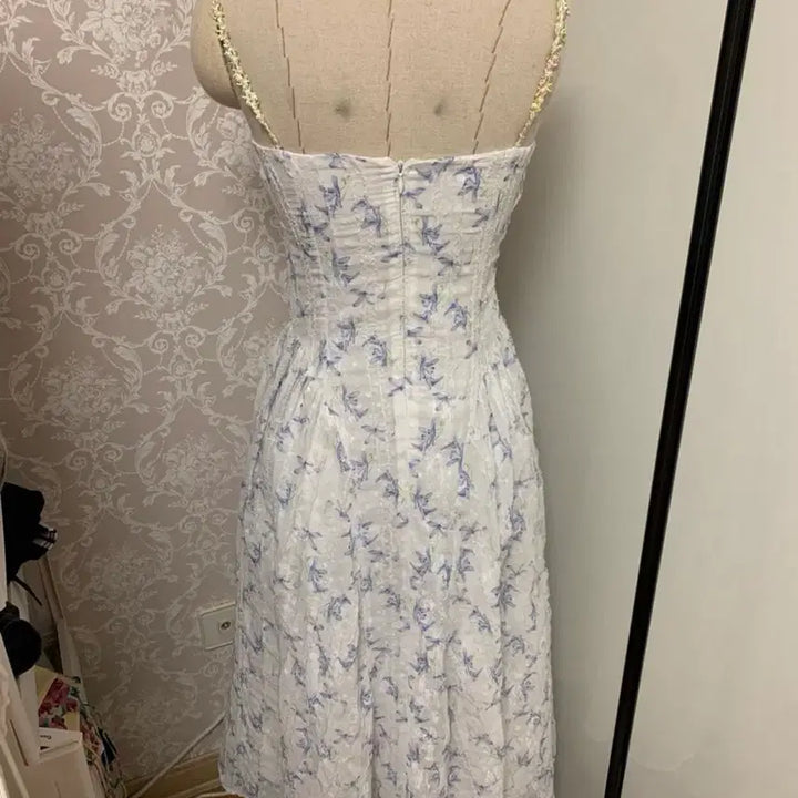 [SOLD OUT] M사이즈) 신스덴 브라이트 나시 원피스 휴양지플로럴원피스