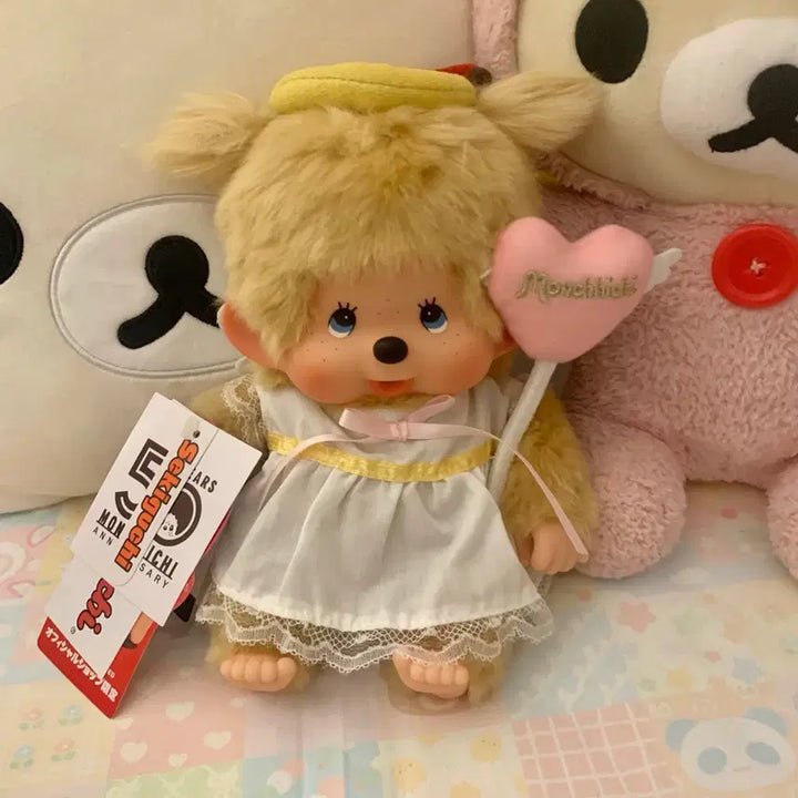 [BUNJANG] Sekiguchi Monchhichi 50th Anniversary Angel M Doll / 몬치치 인형 세키구치 50주년 기념 한정판 엔젤 m