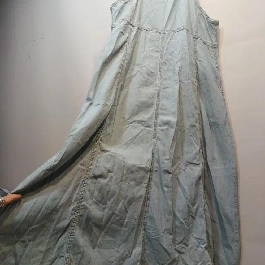 [SOLD OUT] 탑텐데님 멜빵 롱 원피스여름연청90~95사이즈   64221