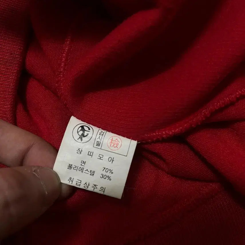 [BUNJANG] Jangttimoa V-Neck Button-Up Knit Cardigan [Red] / 장띠모아 여성 브이넥 와펜 버튼업 니트 가디건 [레드] S/90